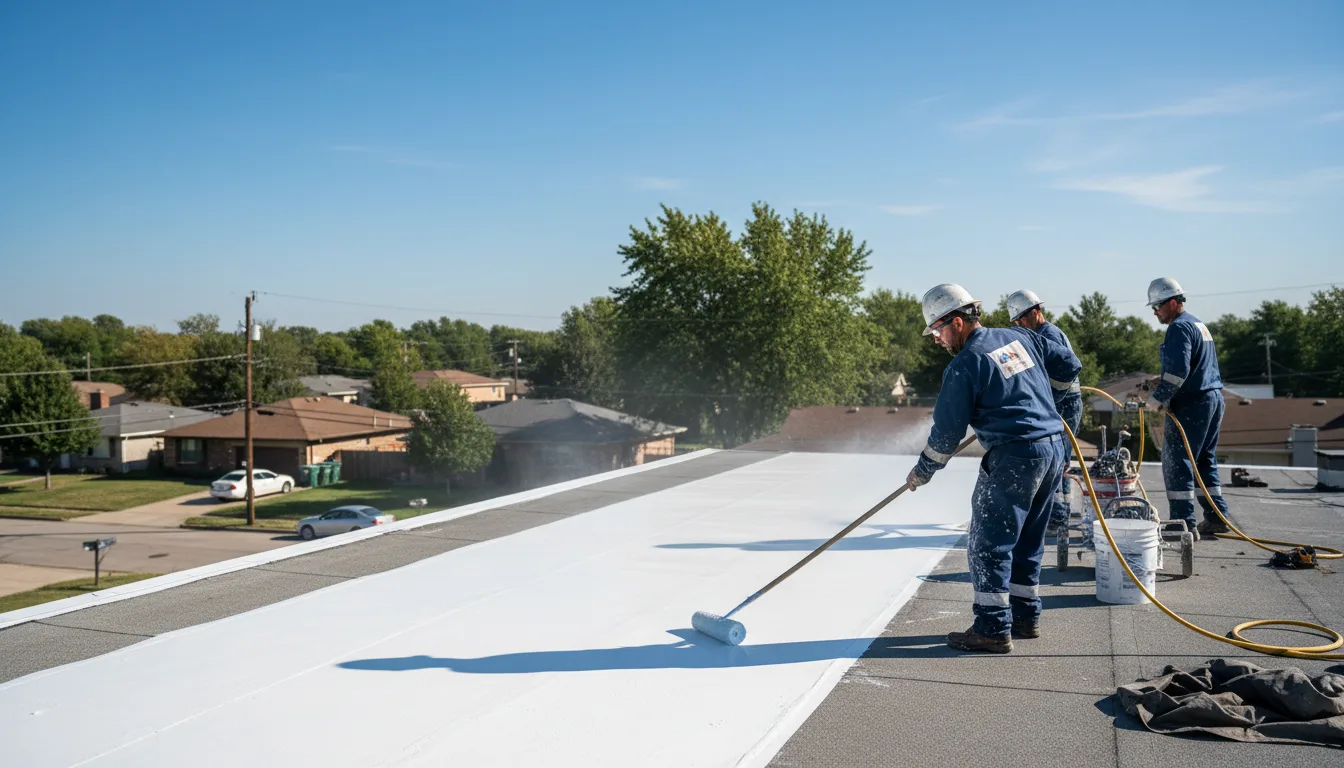Commercial roof coating in Albion, NY near me